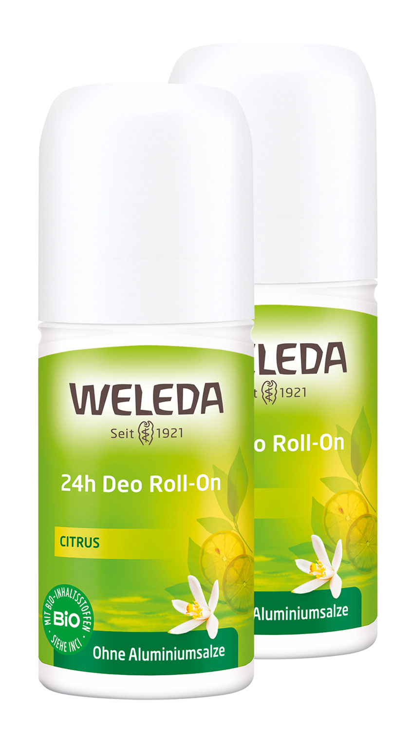 2er Pack Weleda Citrus 24h Deo Roll On Körperpflege Kosmetik