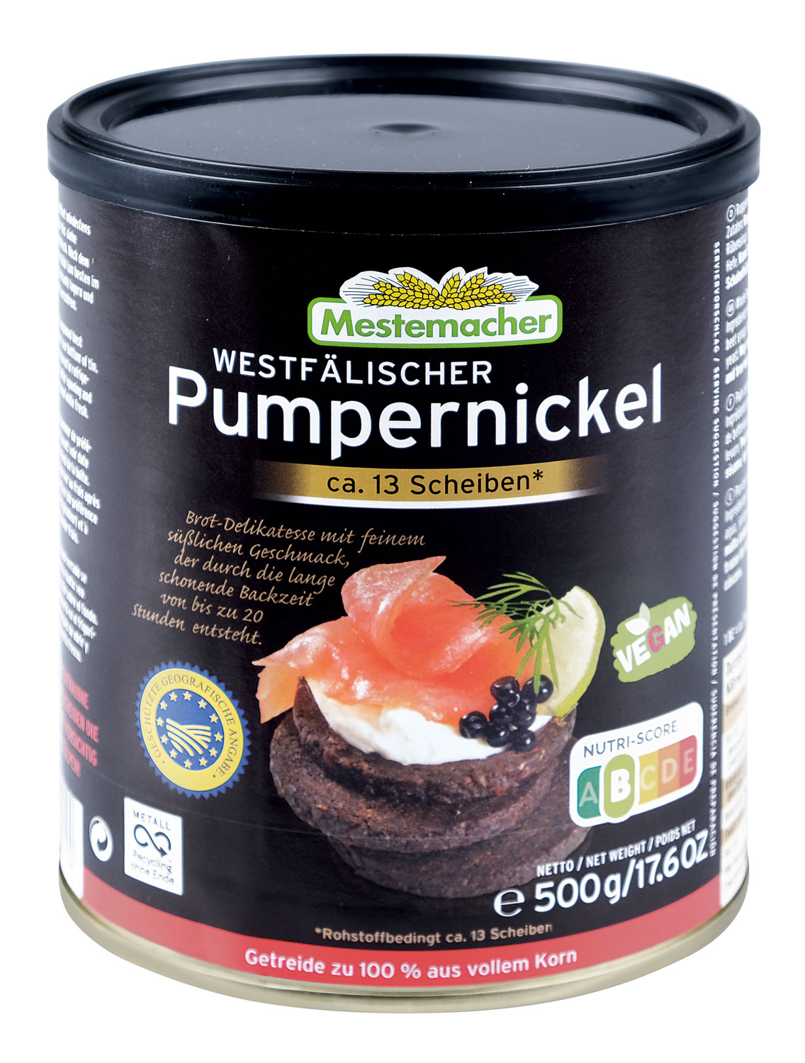 Pumpernickel Dosenbrot