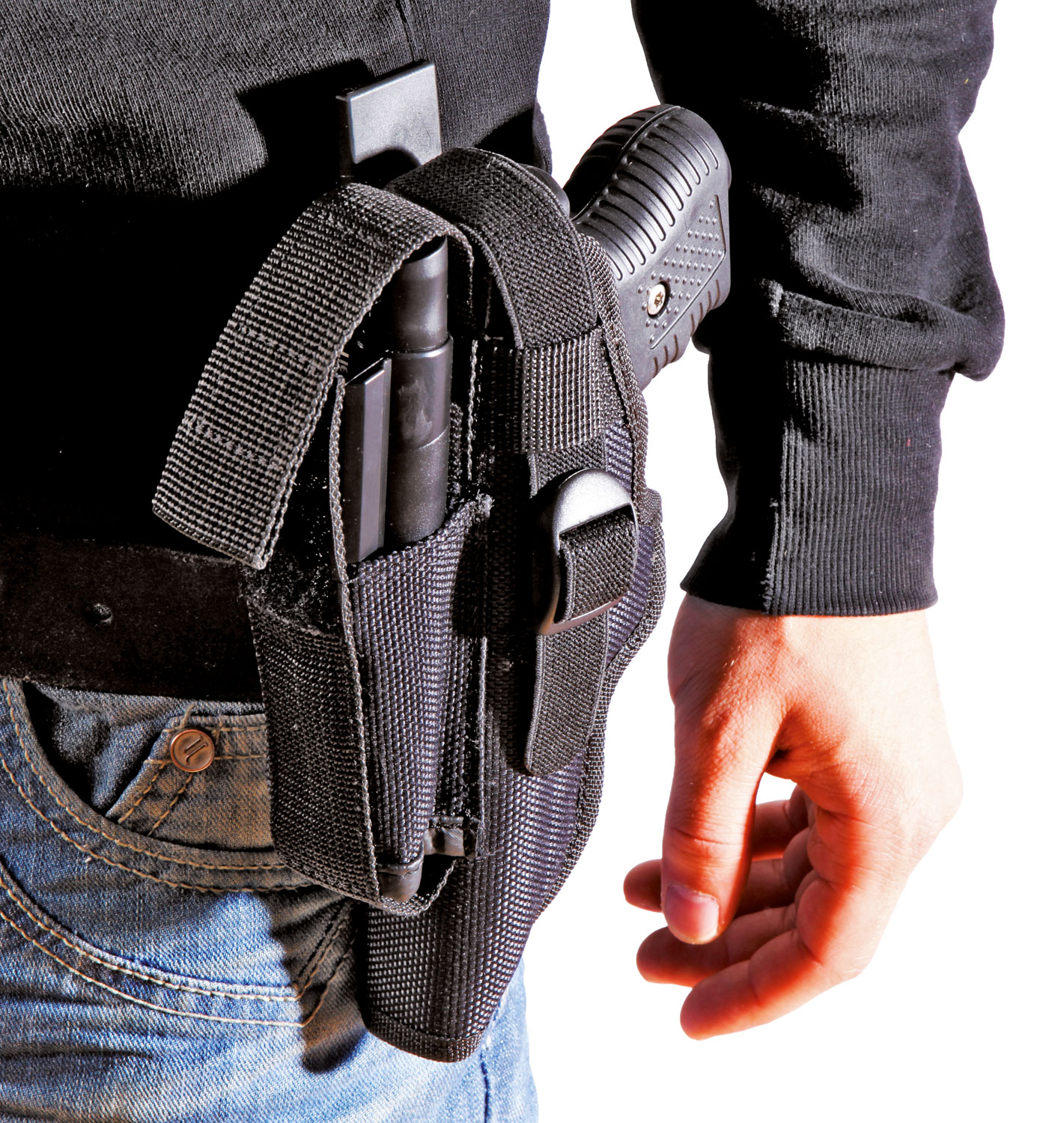 Grtelholster fr die Jet Protector mit Magazinfach (Linkshnder)02