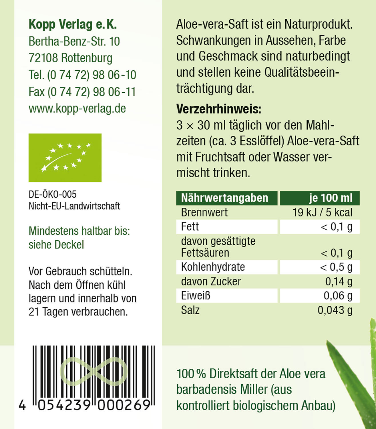 Kopp Vital   Bio-Aloe-vera-Saft aus dem Innengel frischer Aloe-vera-Pflanzen02