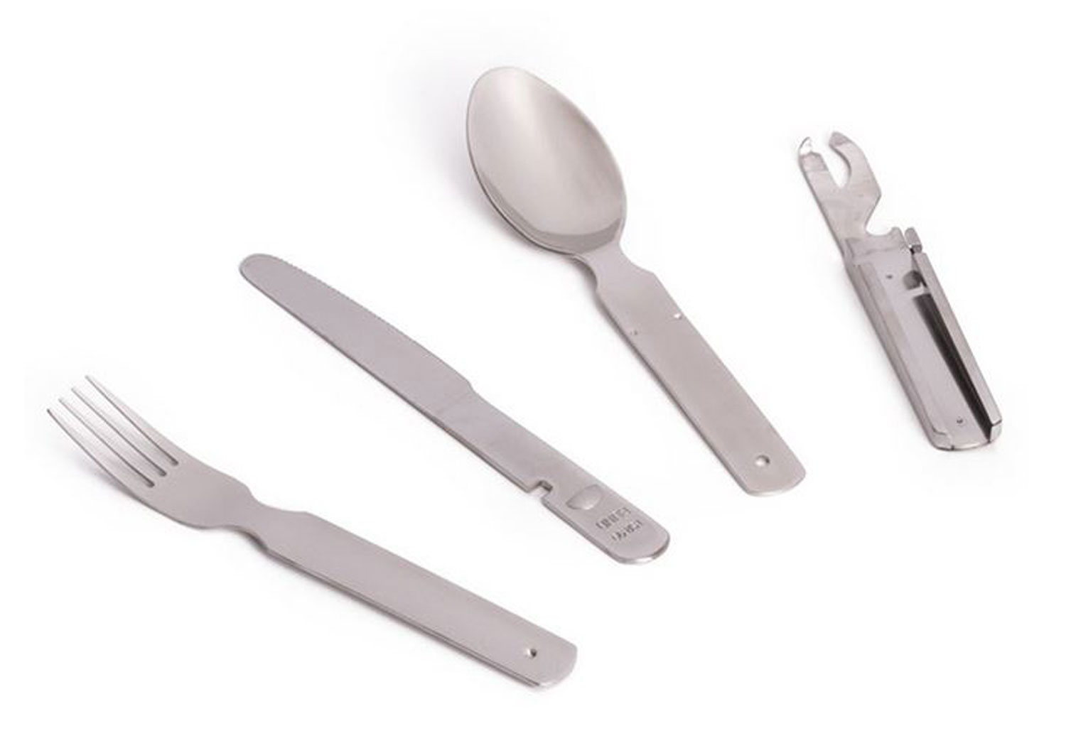 Outdoor Essbesteck Edelstahl 4-teilig