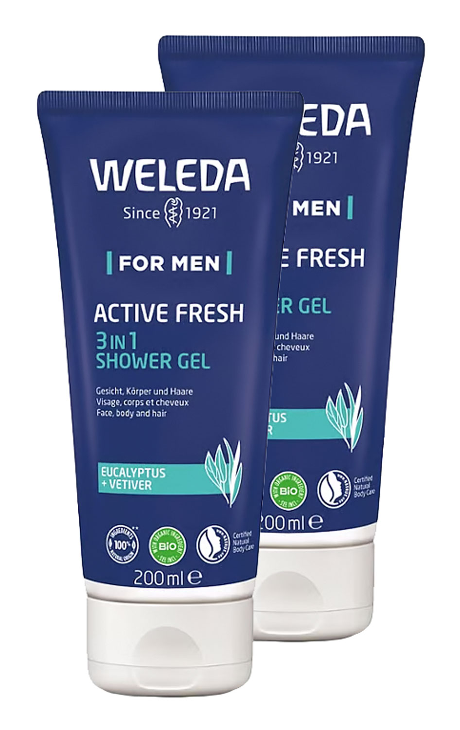 2er-Pack Weleda For Men Active Fresh 3in1