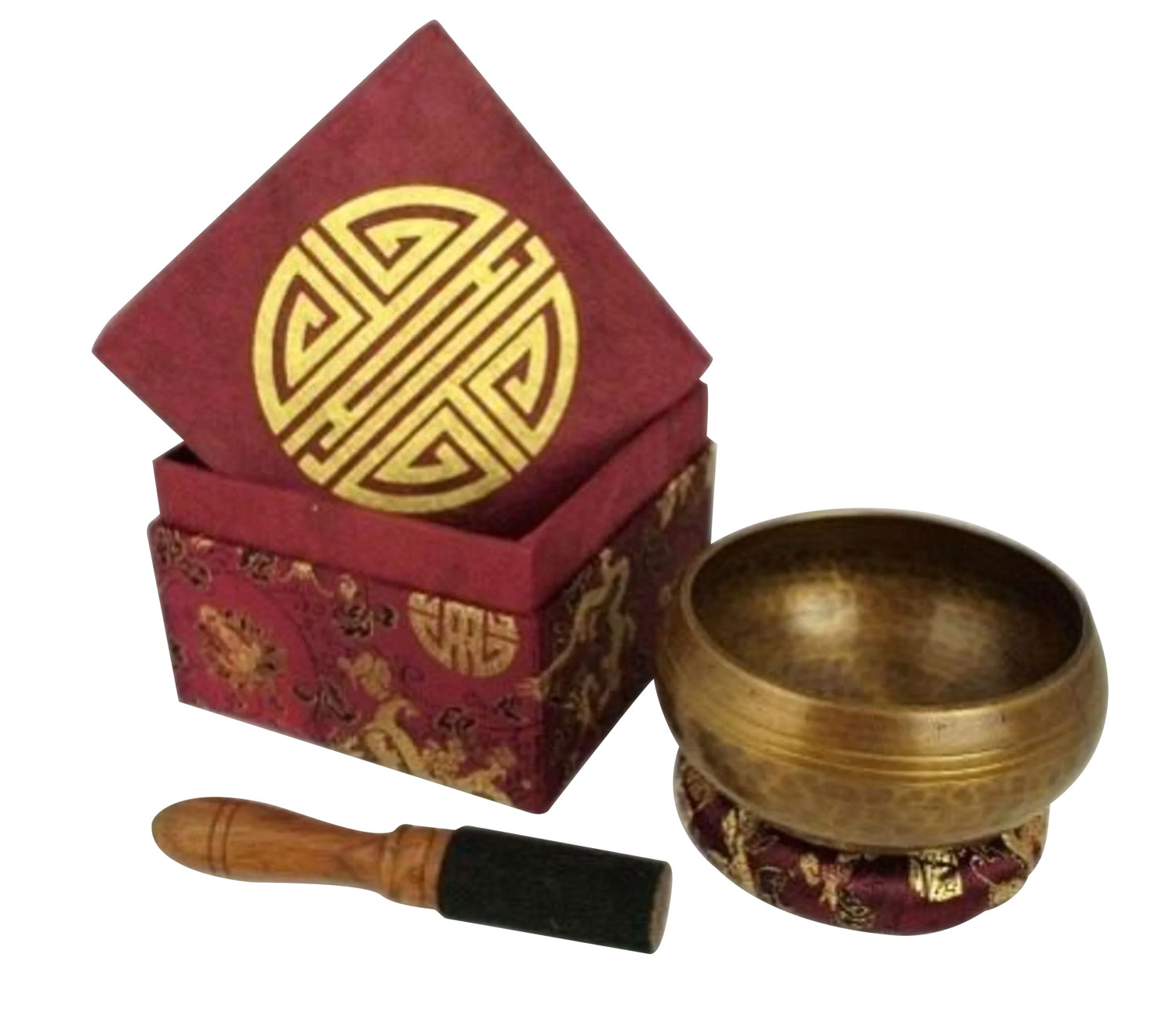 Meditations-Klangschale in gehmmerter Optik mit klarem Klang - Wie neu