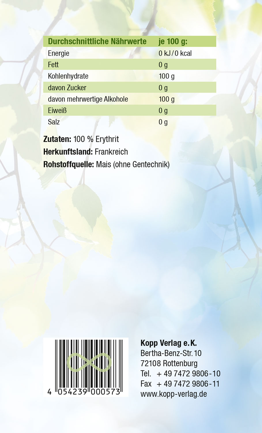 Kopp Vital   Erythrit Zuckerersatz light02