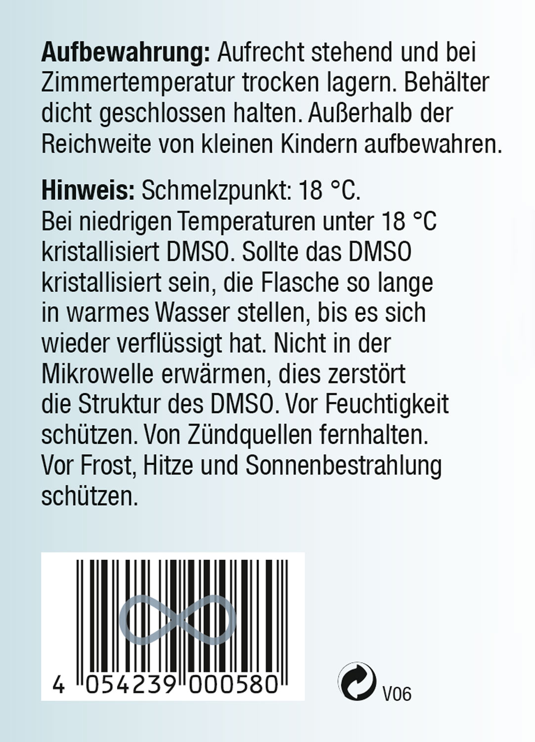 Kopp DMSO 99,9% Ph. Eur. Dimethylsulfoxid Pharma 1 Liter02