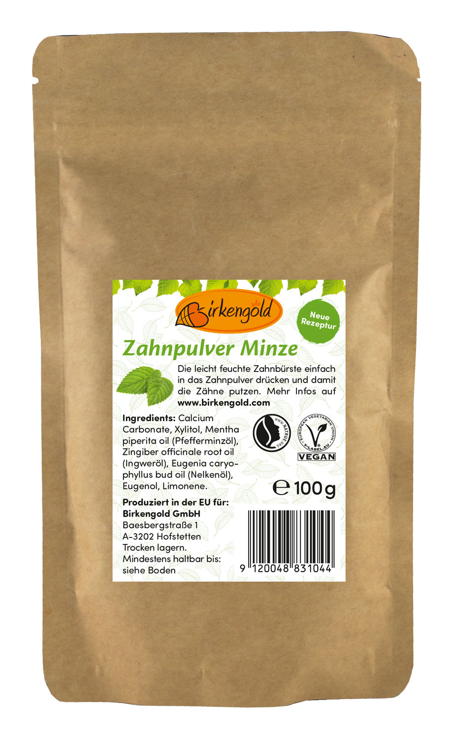 Birkengold ®  Zahnpulver Nachfllbeutel