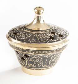 Dlma - Rucherschale aus Messing01