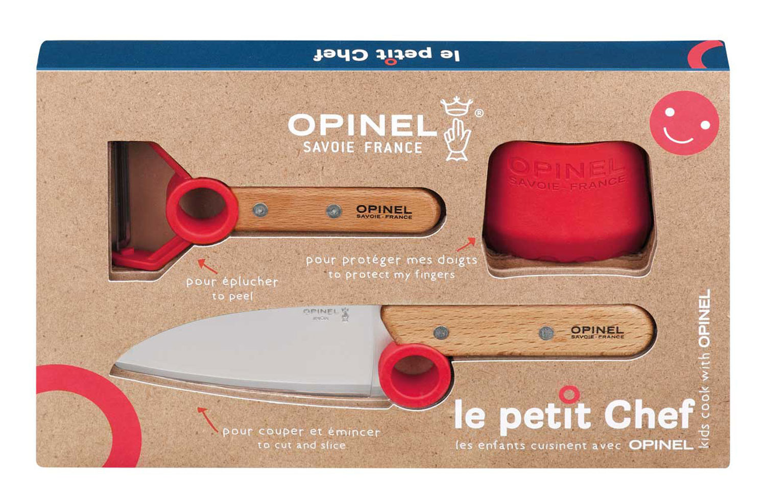 Opinel Le petit Chef - Kchenmesser-Set, 3-teilig