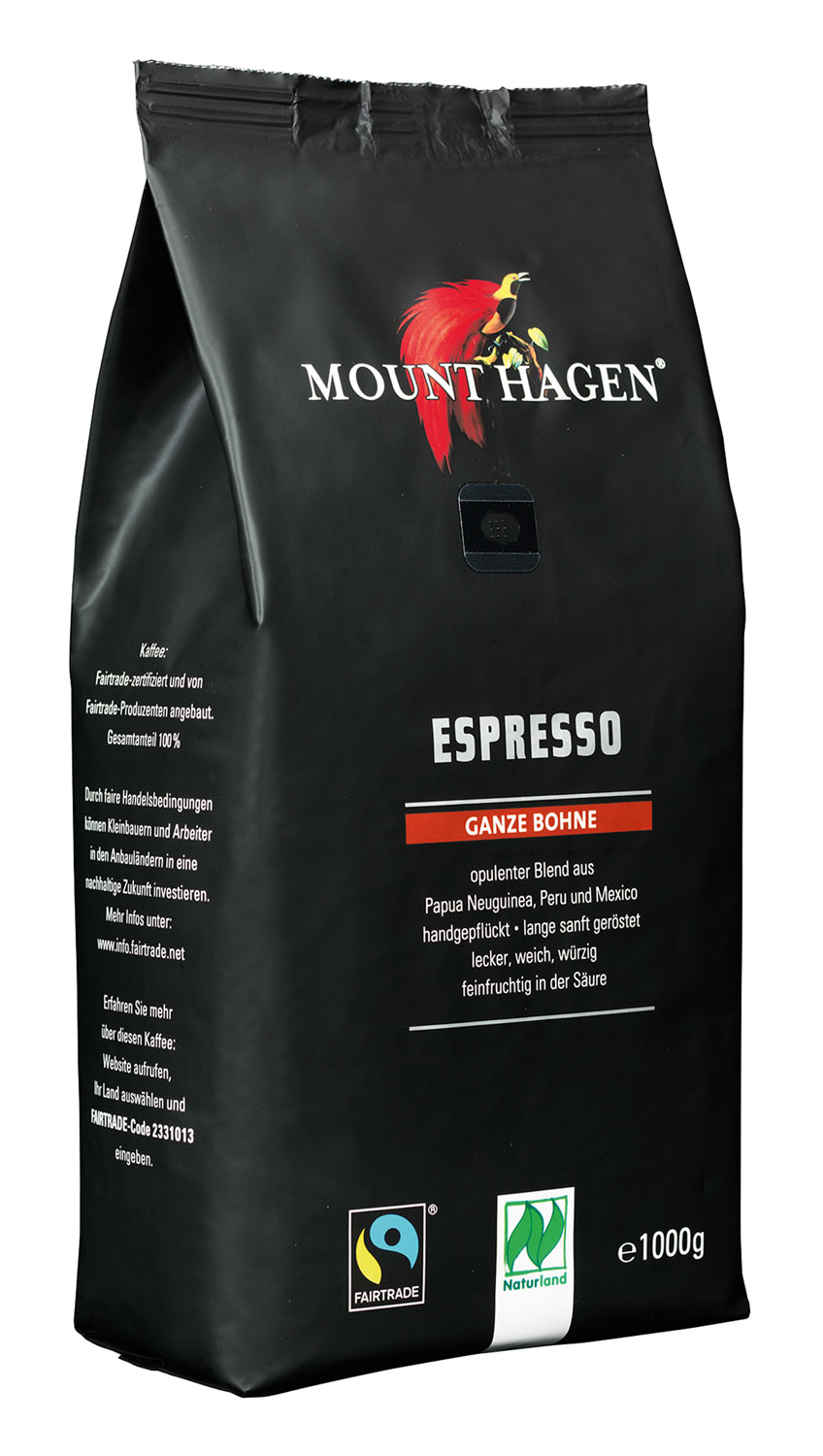 Mount Hagen Bio-Rstkaffee Espresso ganze Bohne