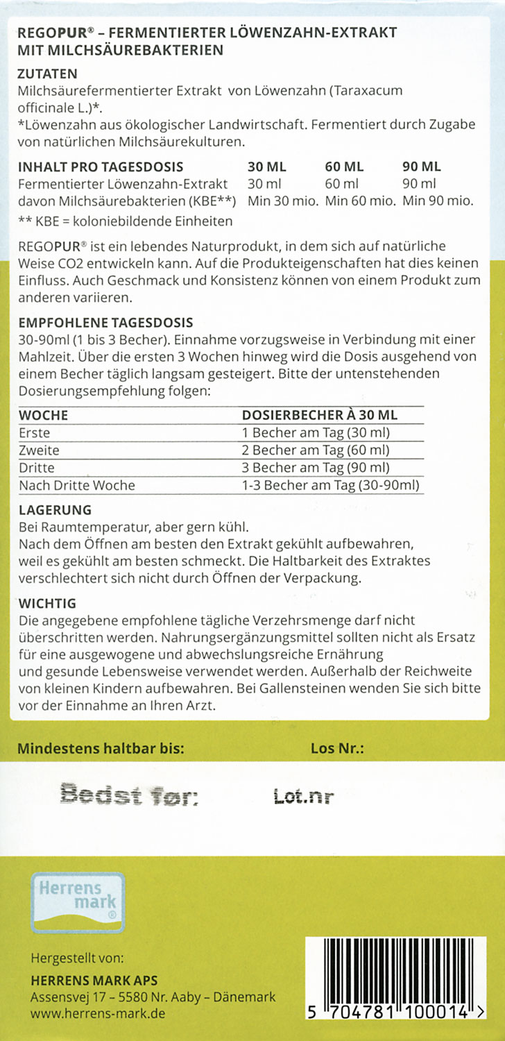 Herrensmark   Lwenzahn-Extrakt mit Milchsurebakterien Bio 1 Liter / vegan / fermentiert02