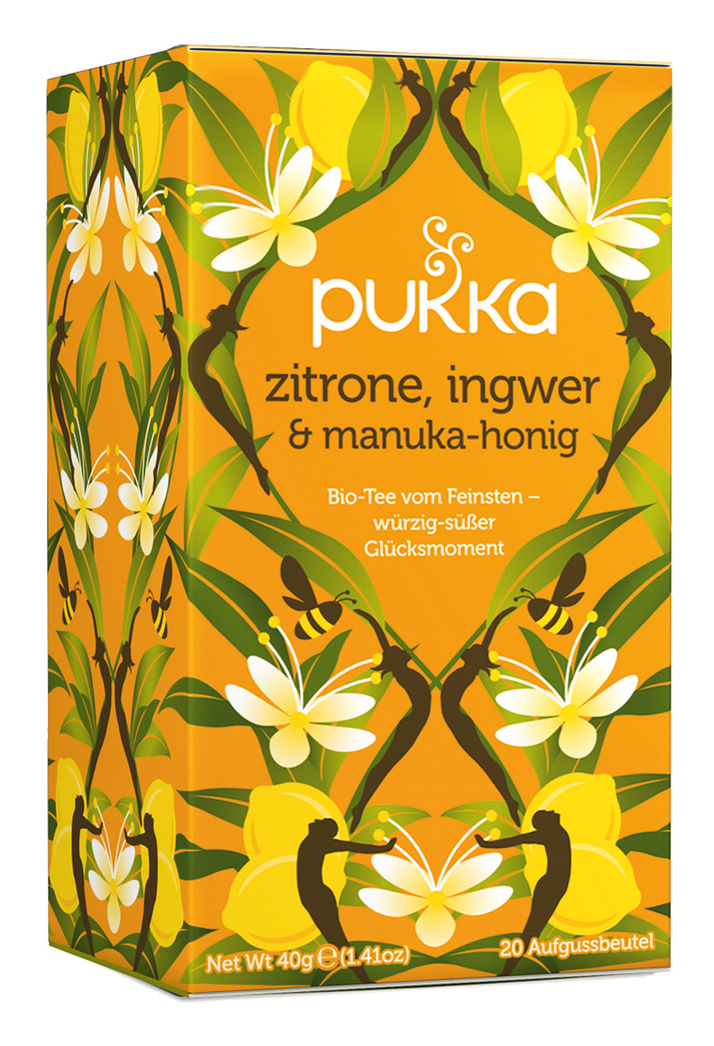 Pukka Bio-Krutertee Zitrone, Ingwer & Manuka-Honig