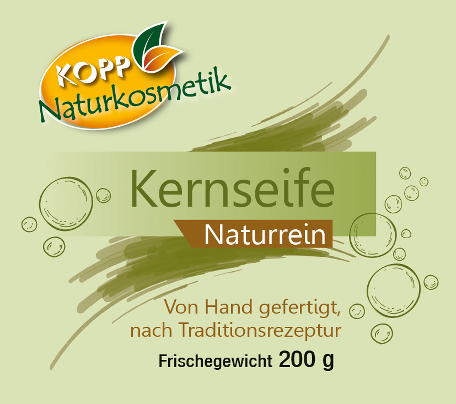 Kopp Naturkosmetik Kernseife 200 G Vegan KOPP Naturkosmetik