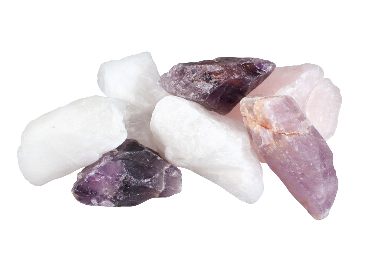 Wasserenergie Set Bergkristall, Rosenquarz und Amethyst01