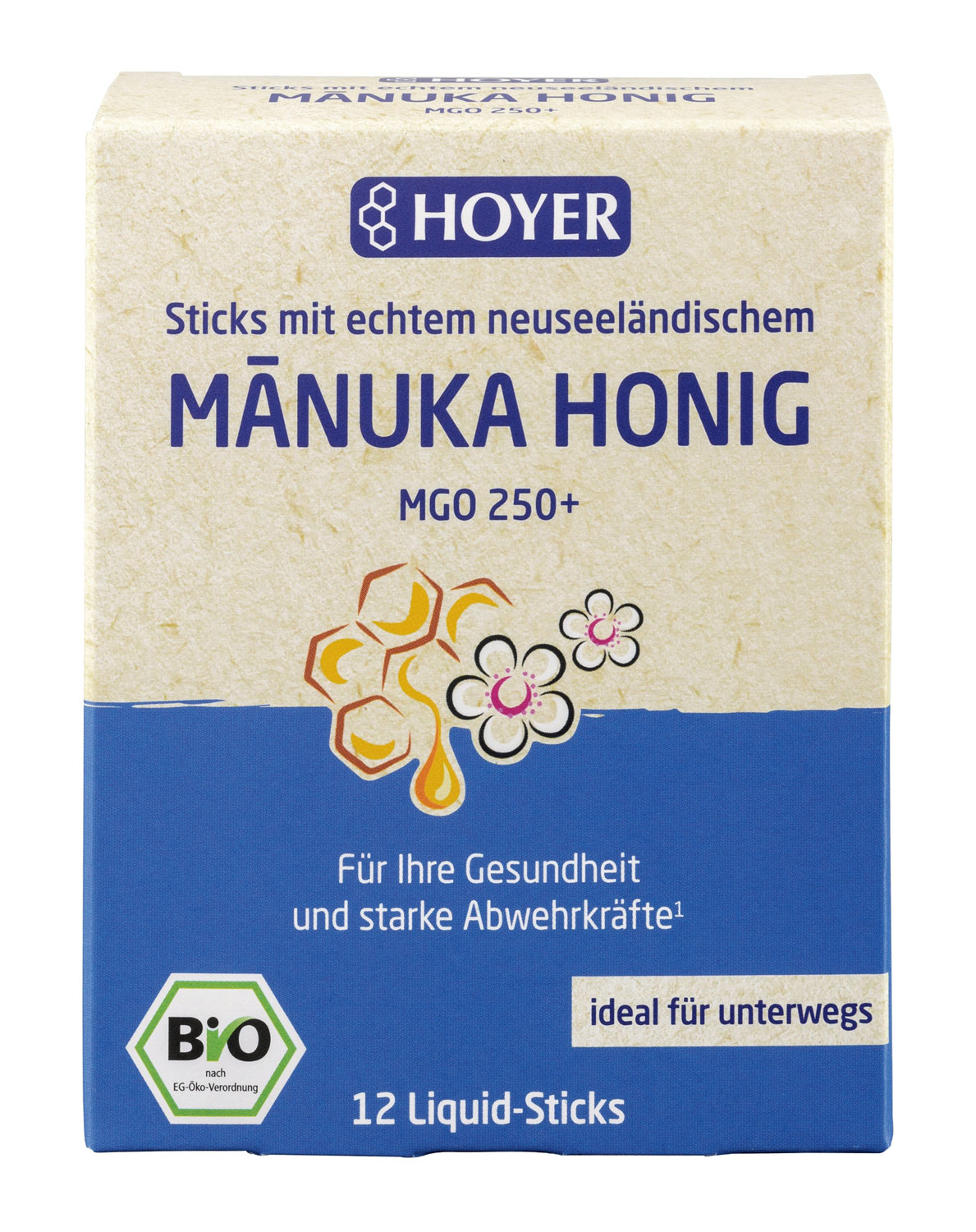 Bio Manukahonig Liquid-Sticks MGO 250+ active