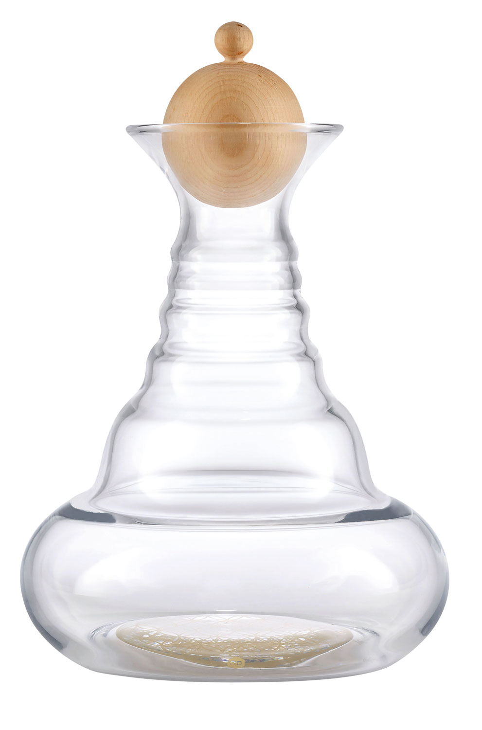 Vitalkaraffe Golden Alladin mit Zirbenholzdeckel 1,3 Liter