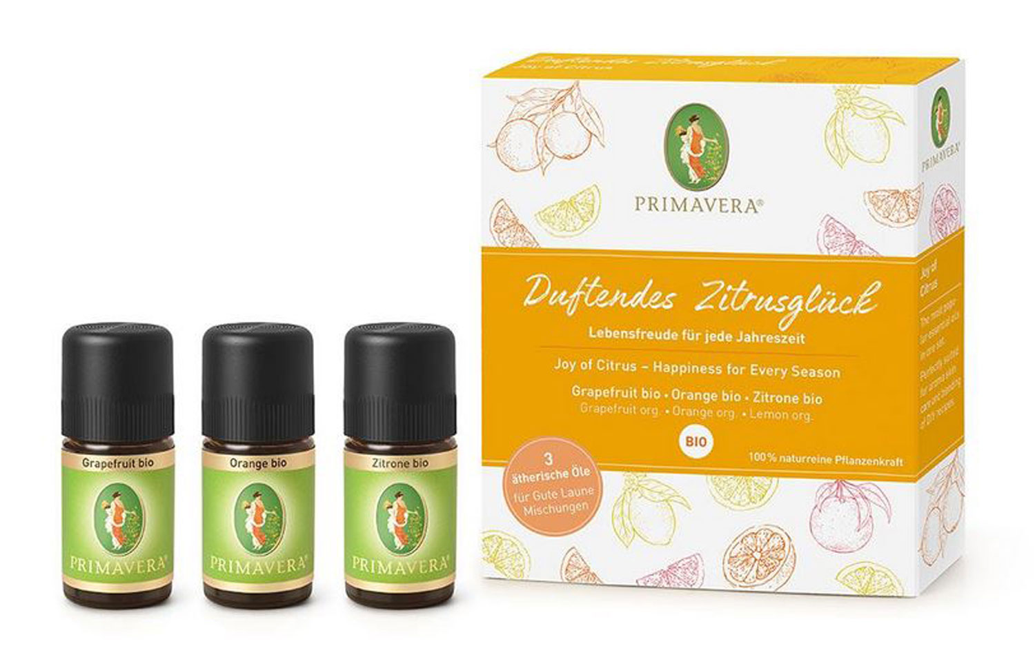 PRIMAVERA Geschenkset Duftendes Zitrusglck