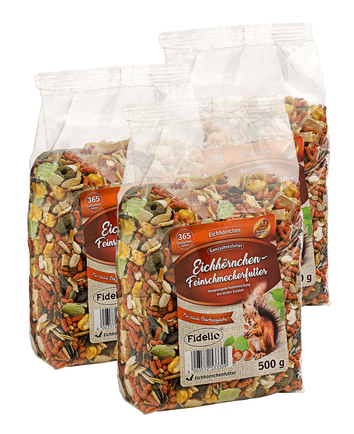 3er-Pack Eichhrnchen Feinschmeckerfutter