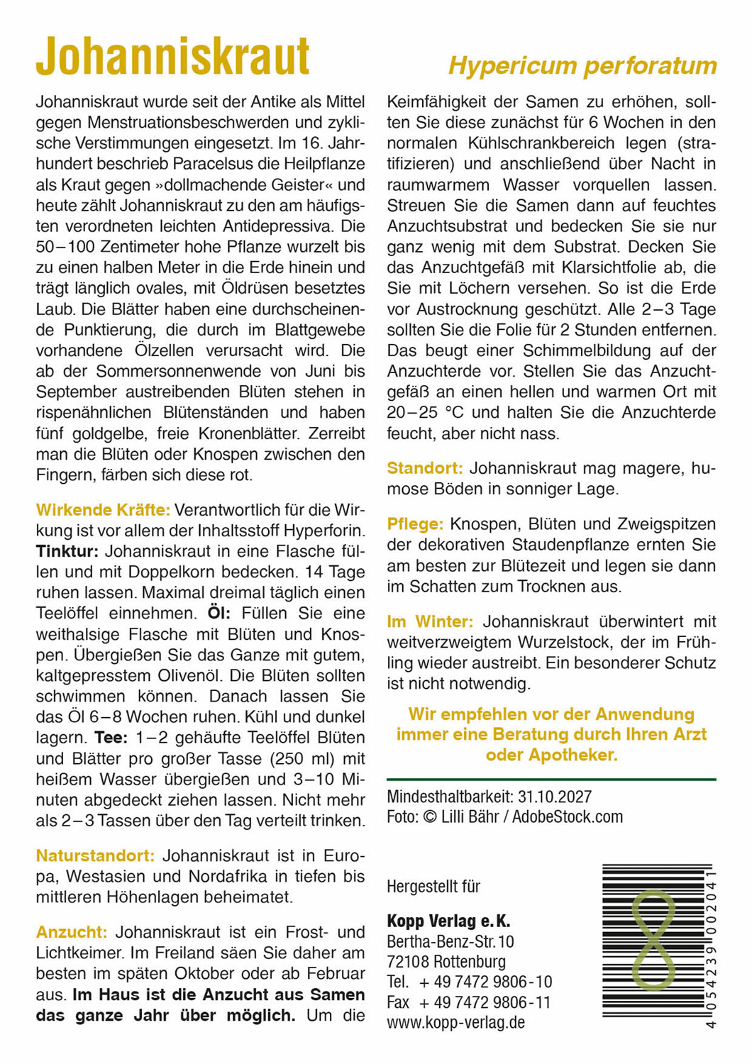 Johanniskraut - Mein Heilpflanzengarten01