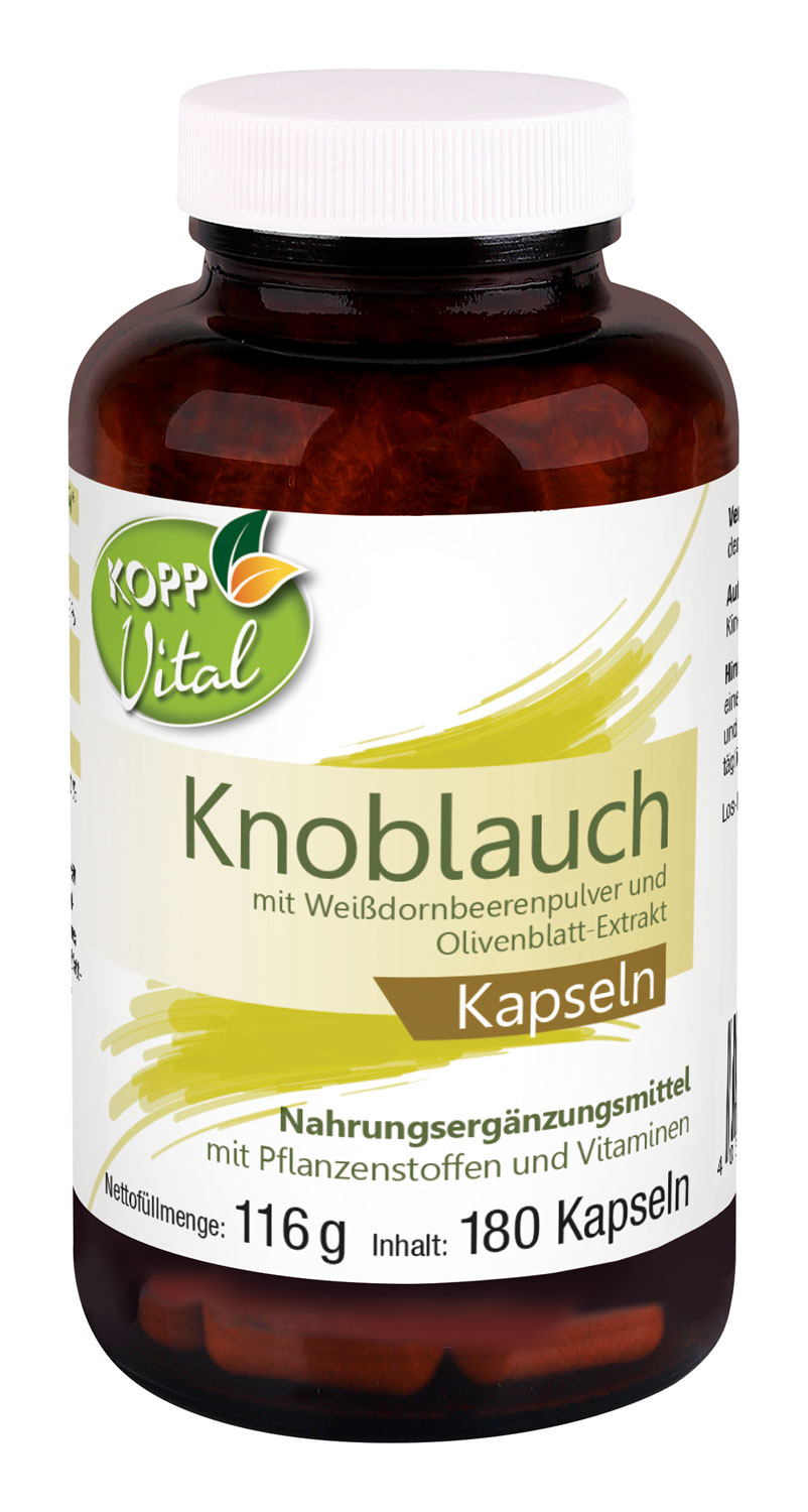 Kopp Vital   Knoblauch / 300 mg / 180 Kapseln