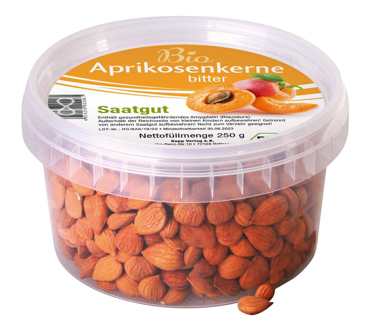 Bio-Aprikosenkerne bitter Saatgut