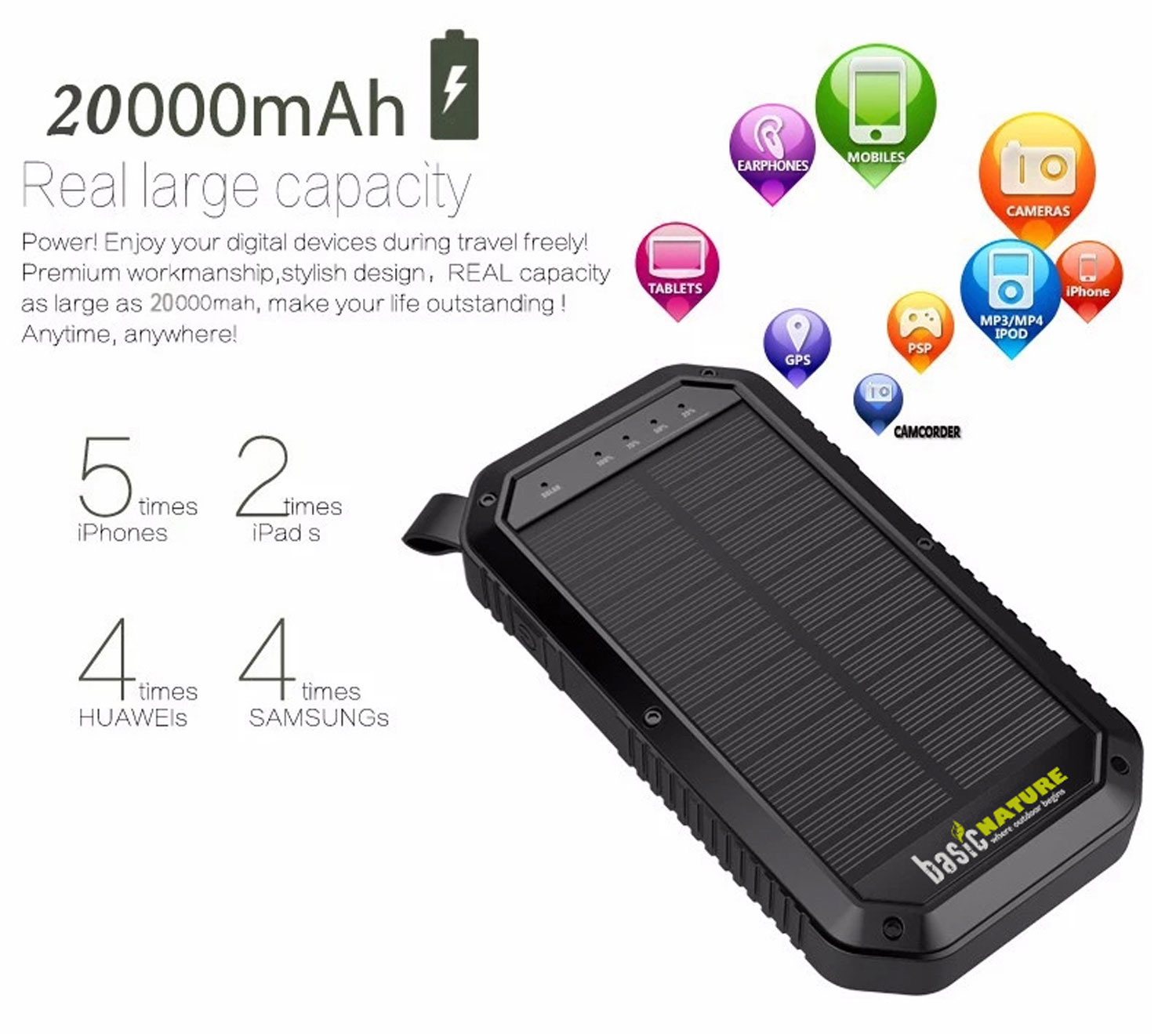 BasicNature Powerbank '20' - 20.000 mAh - Fr Bastler02