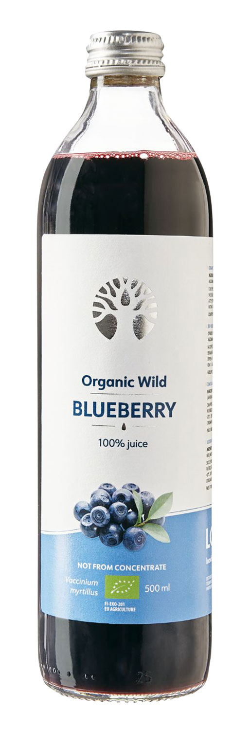 LOOV Bio-Wildheidelbeersaft 500ml aus 100% wilden Heidelbeeren / kaltgepresst