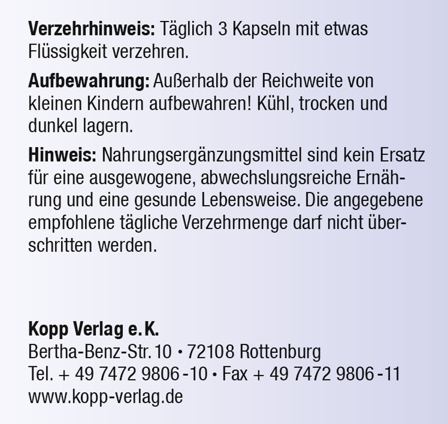 Kopp Vital   Wilde Heidelbeere / 480 mg / 90 Kapseln03