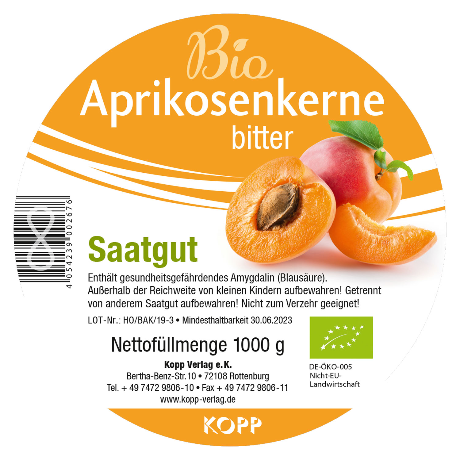 Bio-Aprikosenkerne bitter Saatgut01