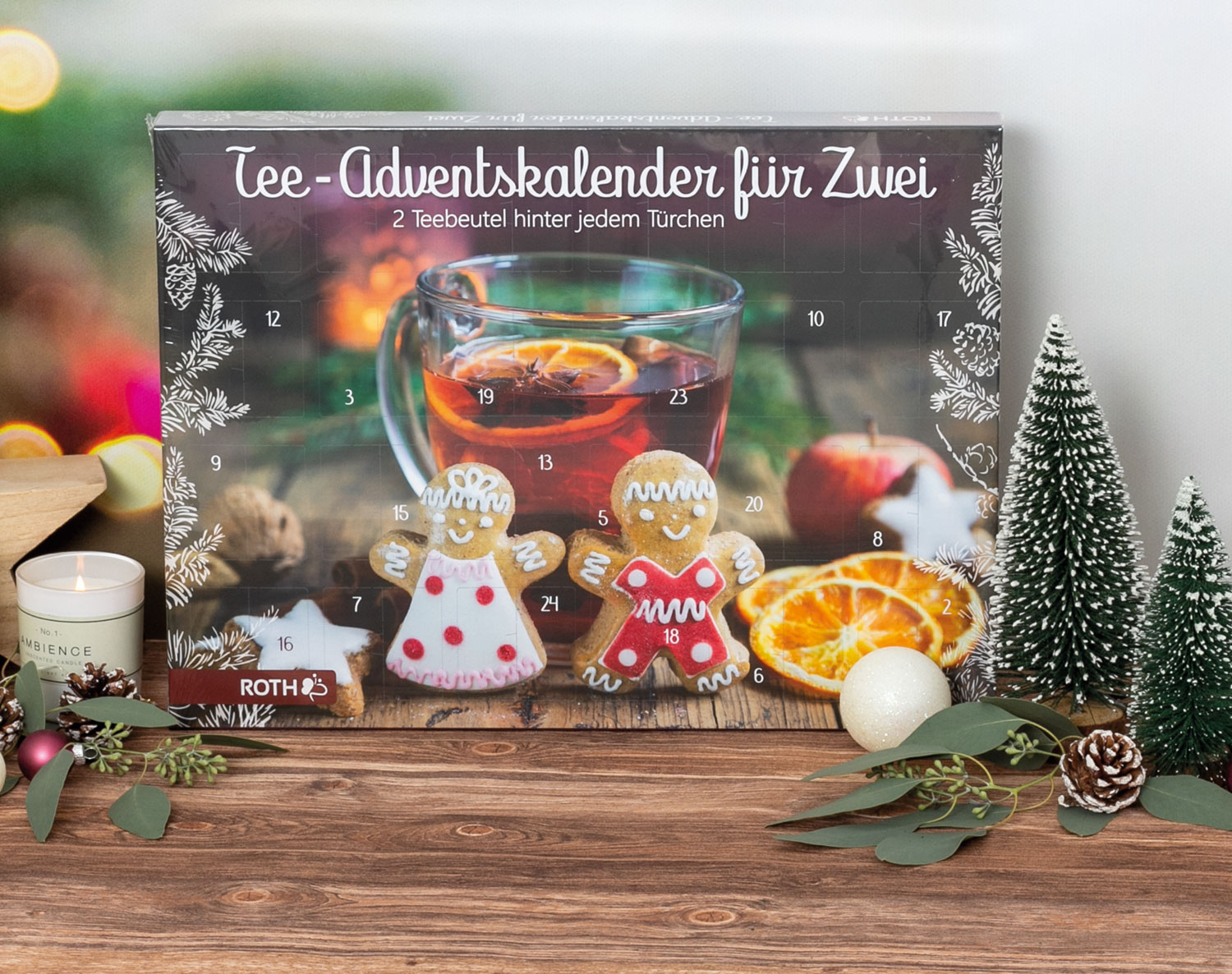 Bio-Tee-Adventskalender für zwei - Adventskalender Weihnachten - Kopp