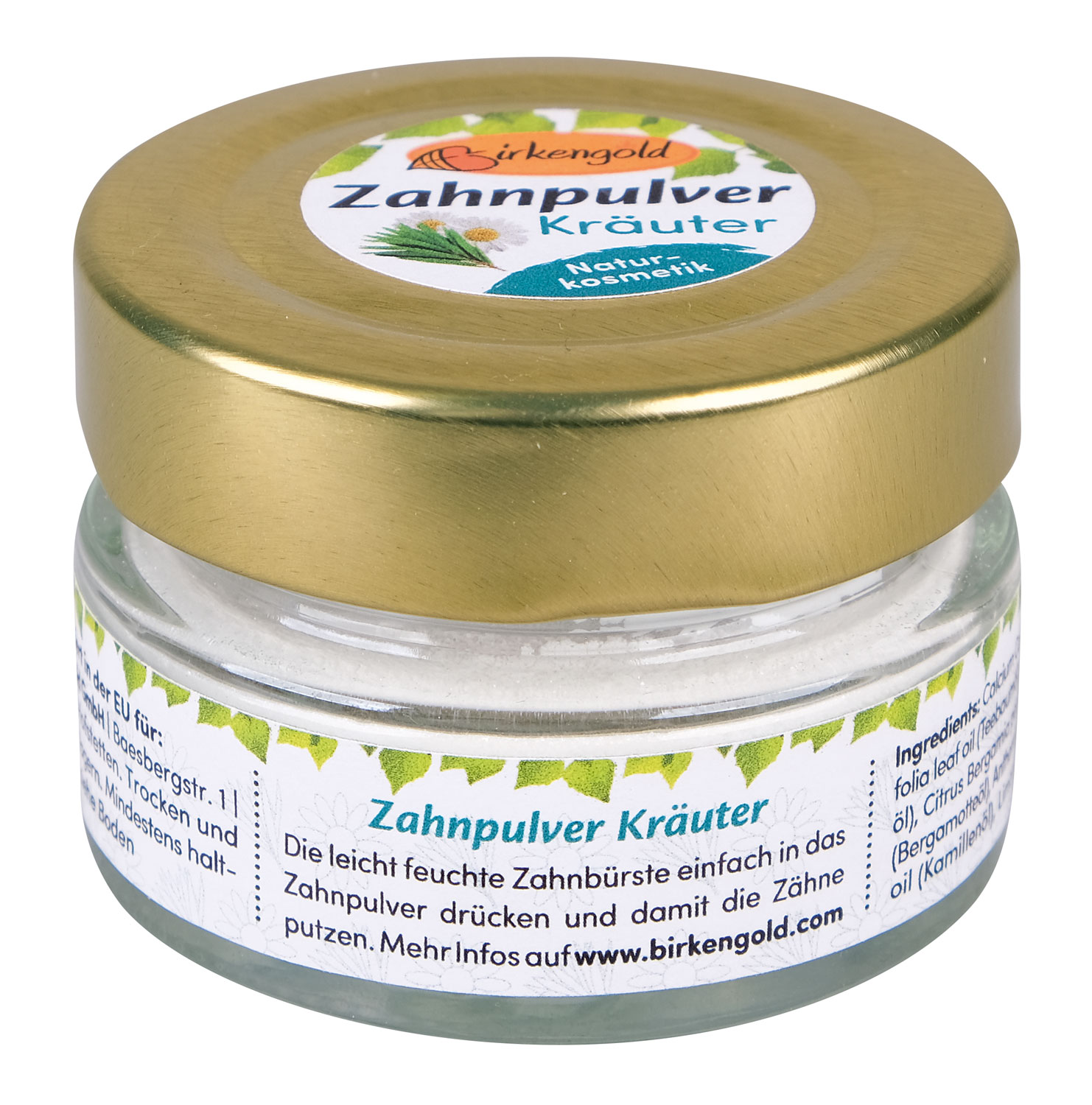 Birkengold   Zahnpulver Kruter