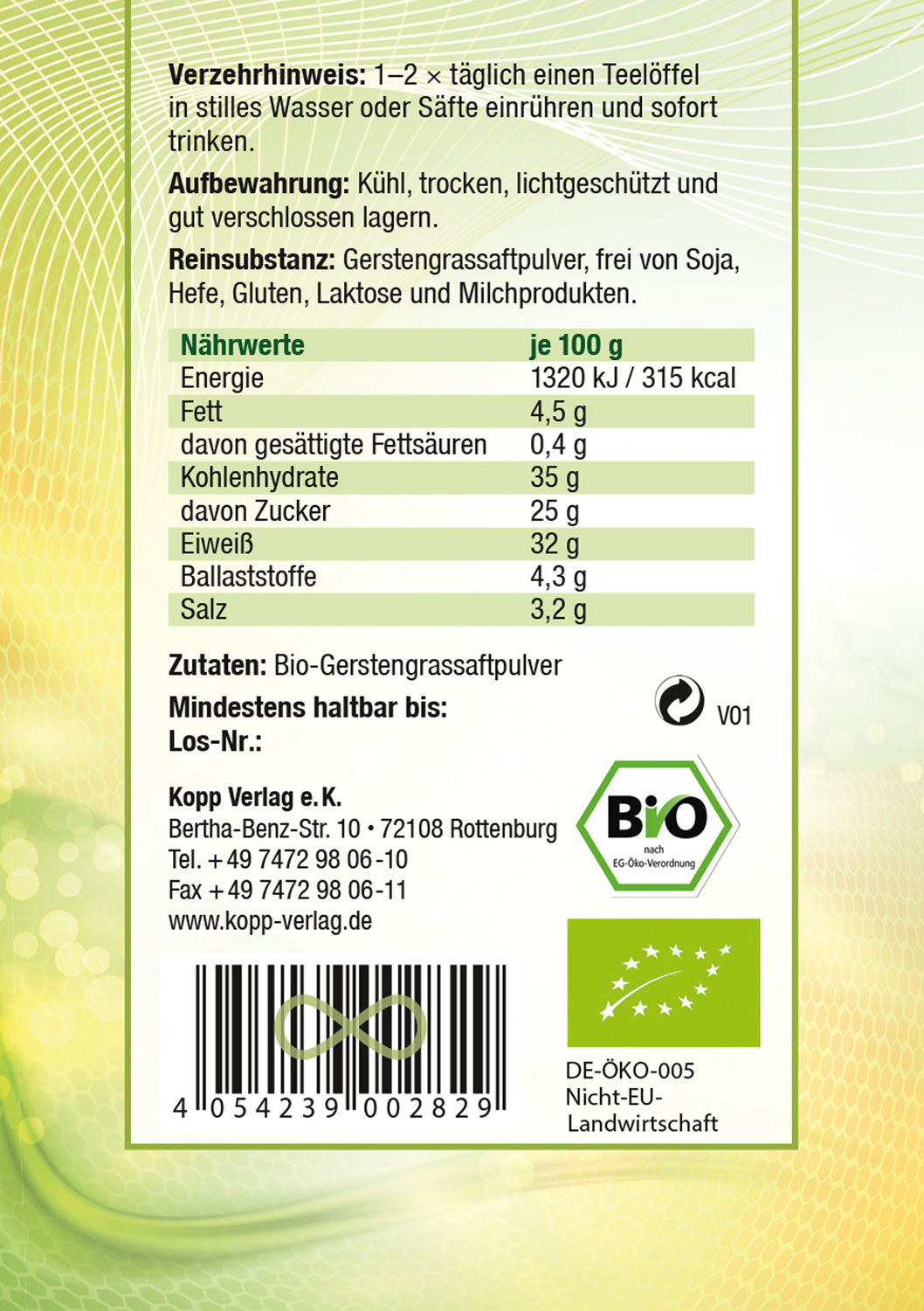 Kopp Vital   Bio-Gerstengrassaftpulver02