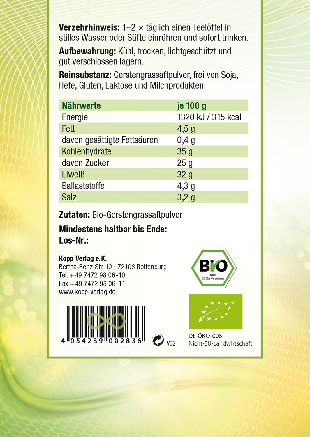 Kopp Vital   Bio-Gerstengrassaftpulver02