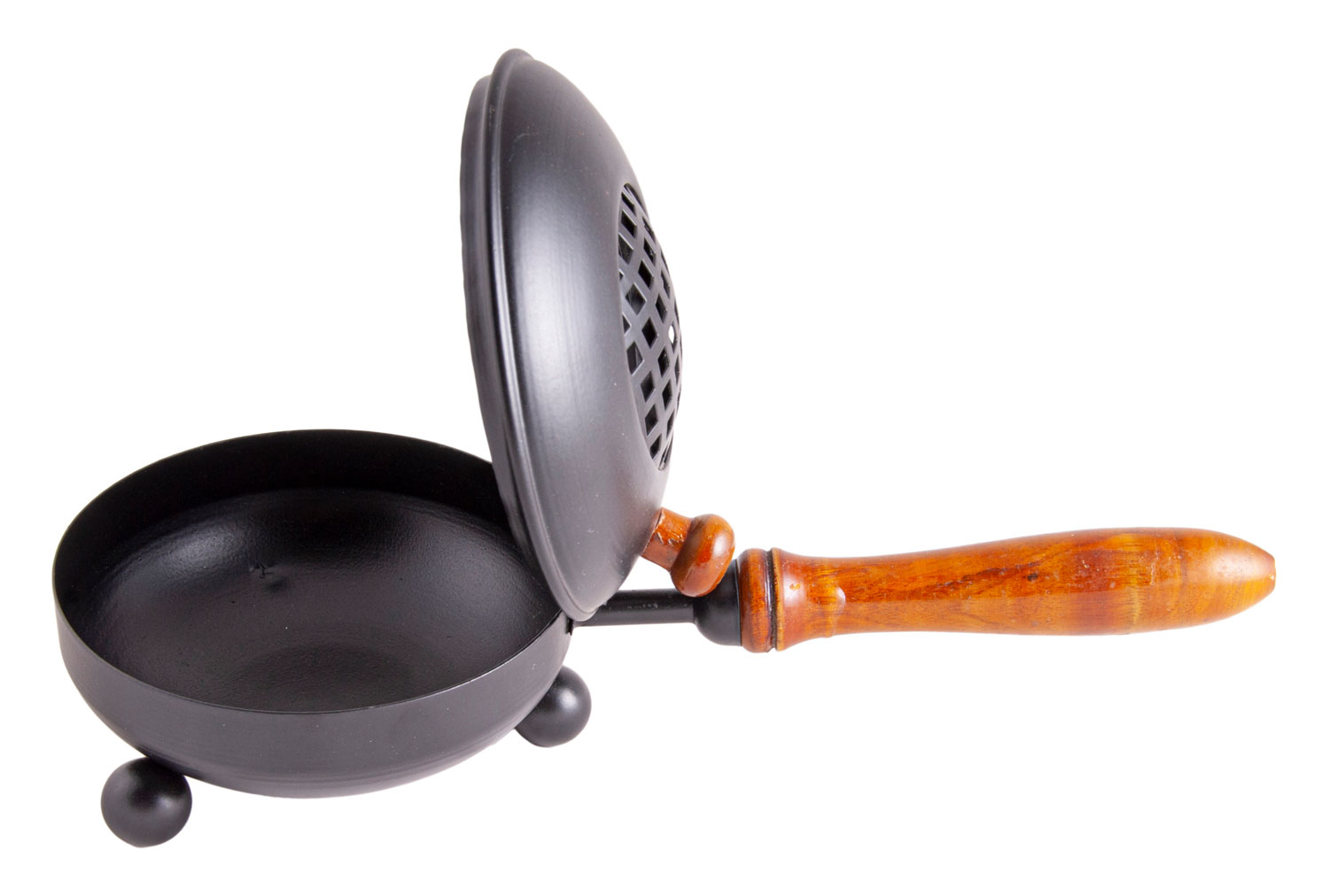 Ruchergef Mahan - Eisen mit Holzgriff - Wie neu01