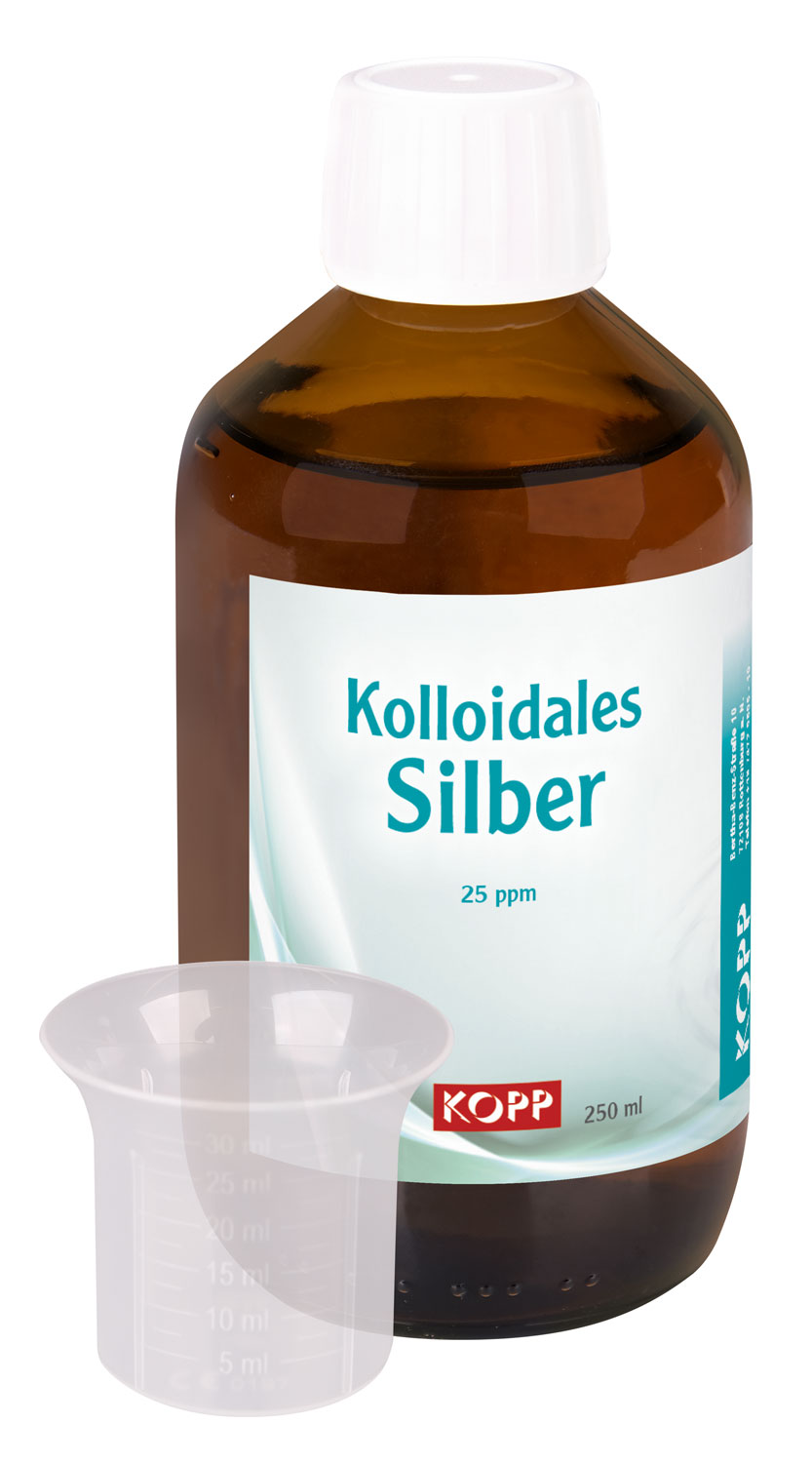Kolloidales Silber - Konzentration 25 ppm / 250 ml / 500 ml / Laborqualitt