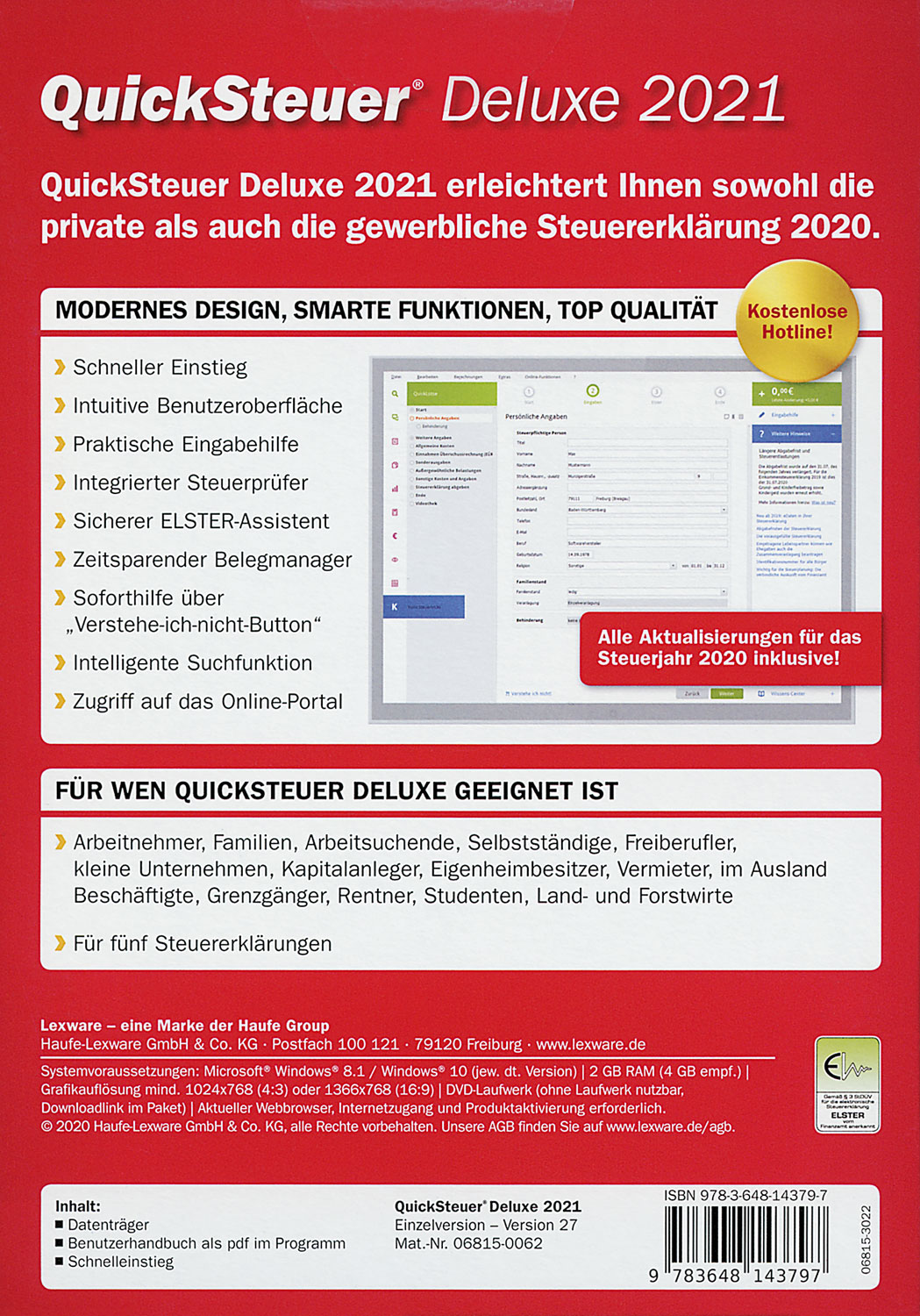 QuickSteuer Deluxe 2021 Fundgrube Bücher Kopp Verlag