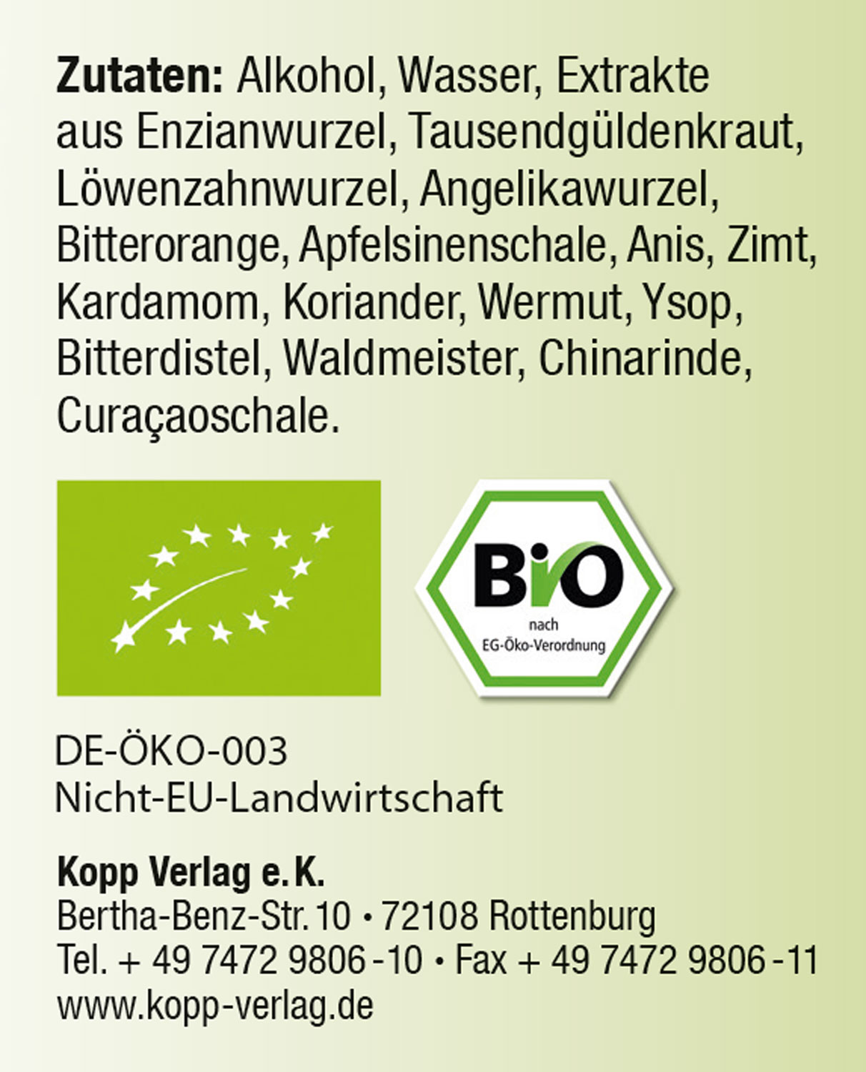 Kopp Vital   Bio-Bitterstoffe Tropfen / 100ml03