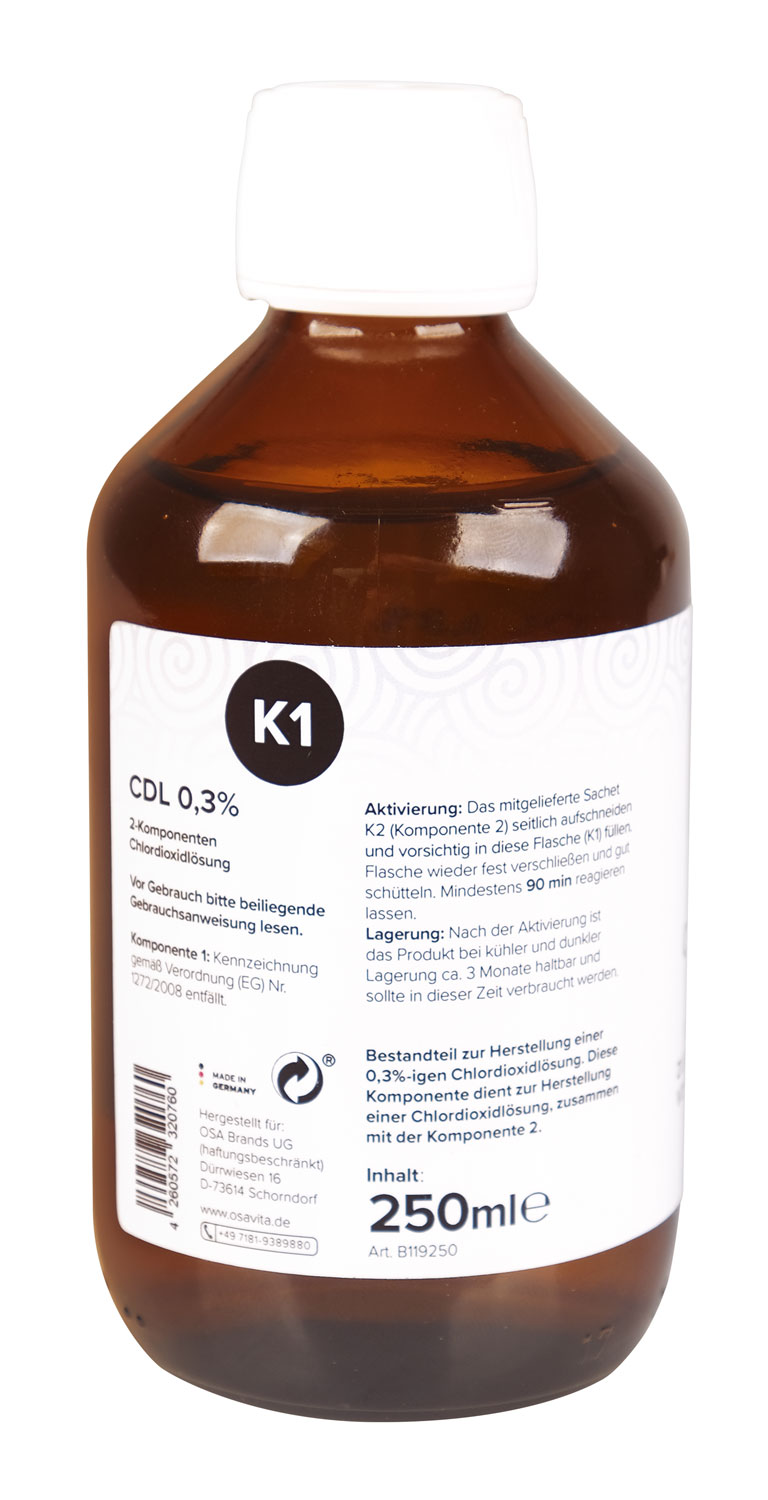 OSA VITA CDL 0,3 % inklusive Pipette / Chlordioxid / 3000 ppm / Trinkwasserdesinfektion01