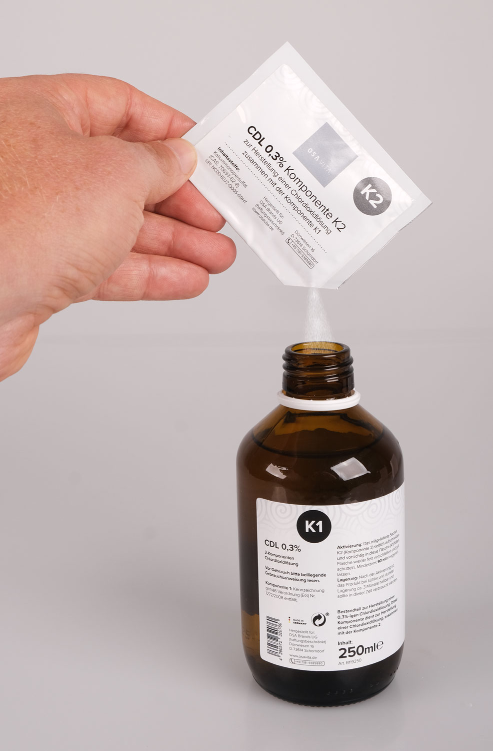 OSA VITA CDL 0,3 % inklusive Pipette / Chlordioxid / 3000 ppm / Trinkwasserdesinfektion04