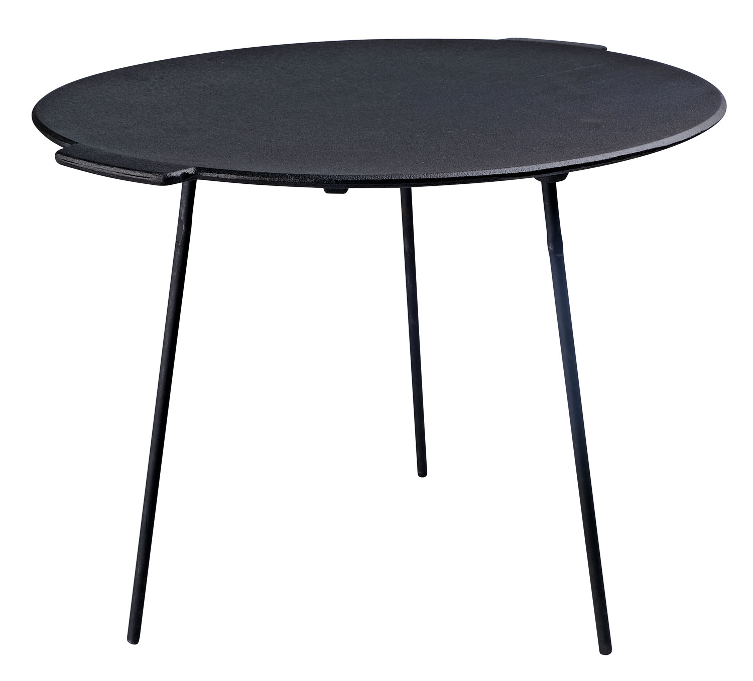 Outdoor-Grillplatte mit drei Beinen - Wie neu