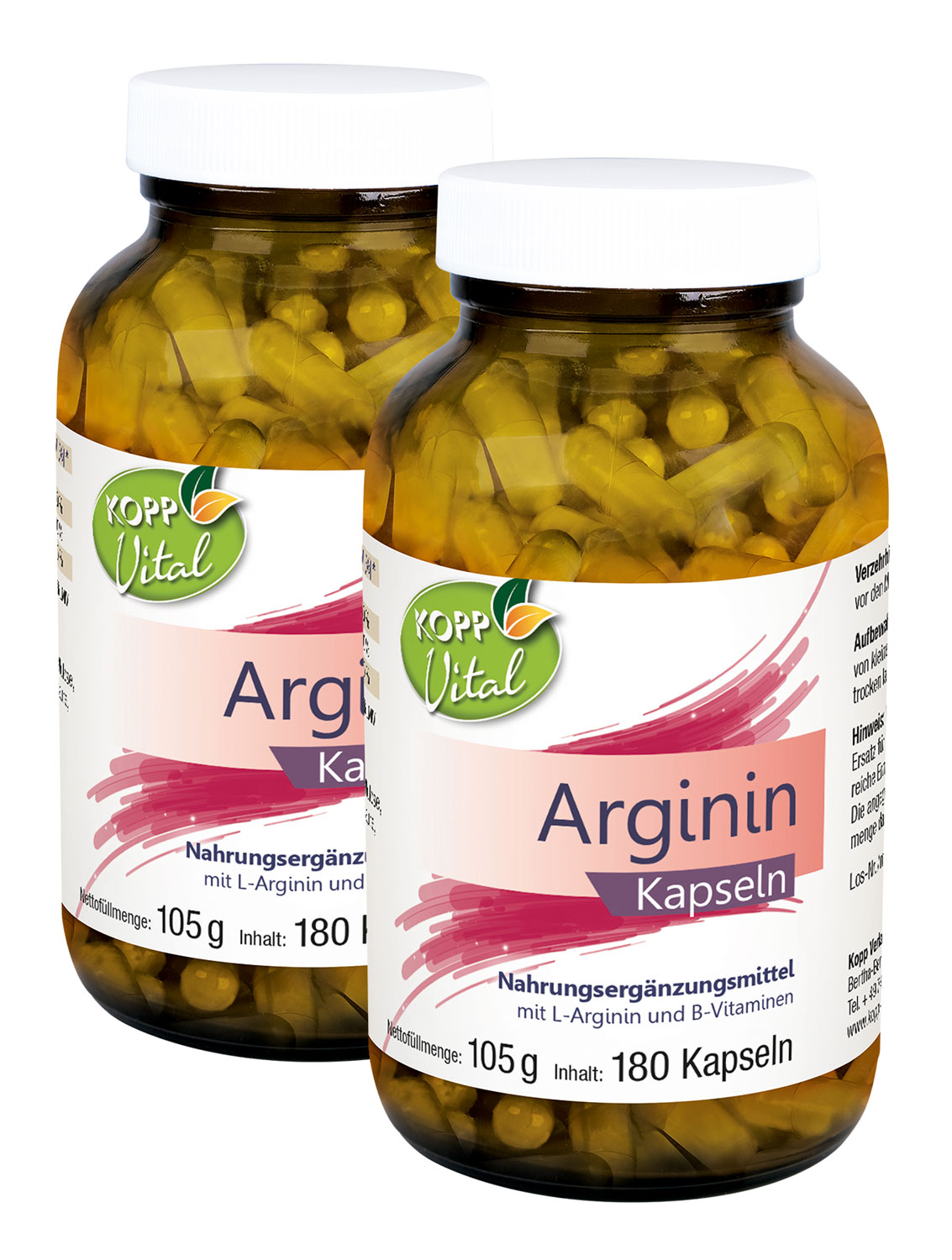 Kopp Vital   Arginin / 490 mg / 180 Kapseln