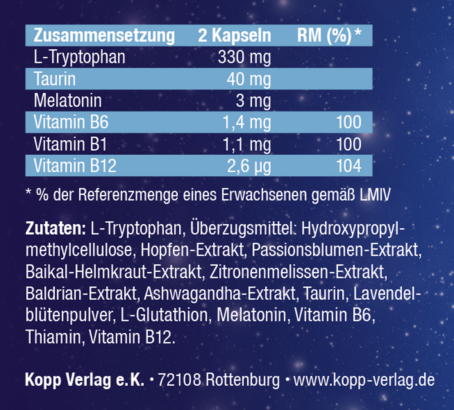 Kopp Vital   Schlaf Formula / 90 Kapseln02