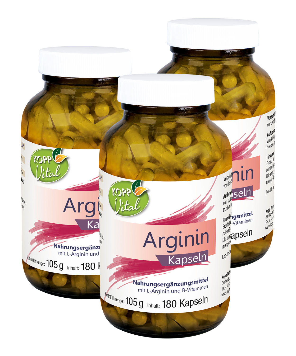 Kopp Vital   Arginin / 490 mg / 180 Kapseln