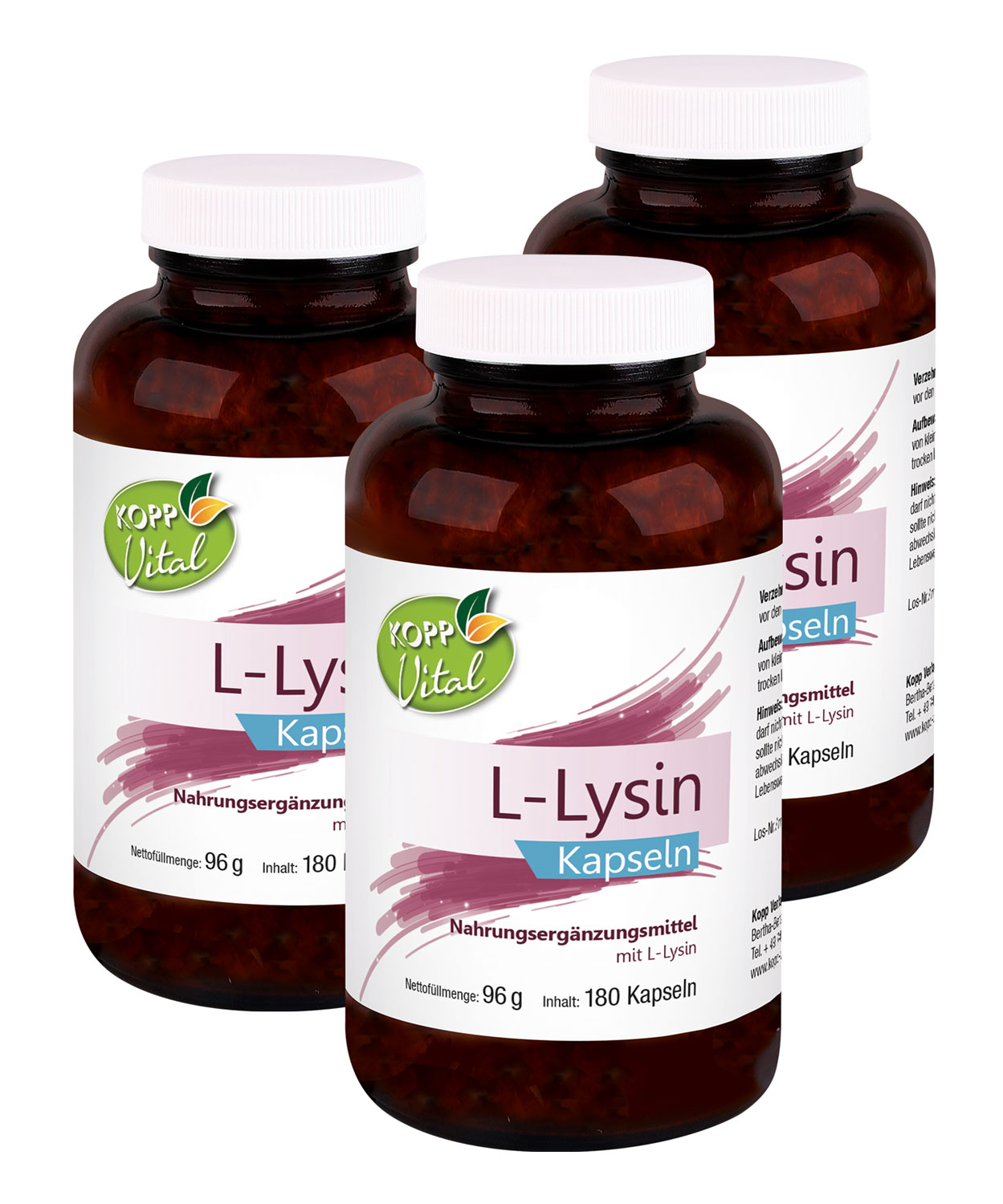 Kopp Vital   L-Lysin / 320 mg / 180 Kapseln