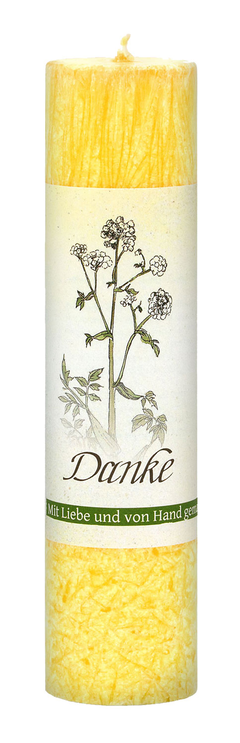 Allguer Heilkruter-Kerze Danke