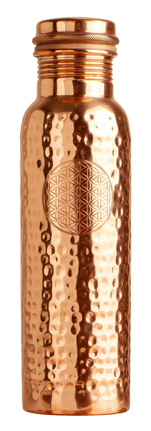 Kupferflasche Blume des Lebens