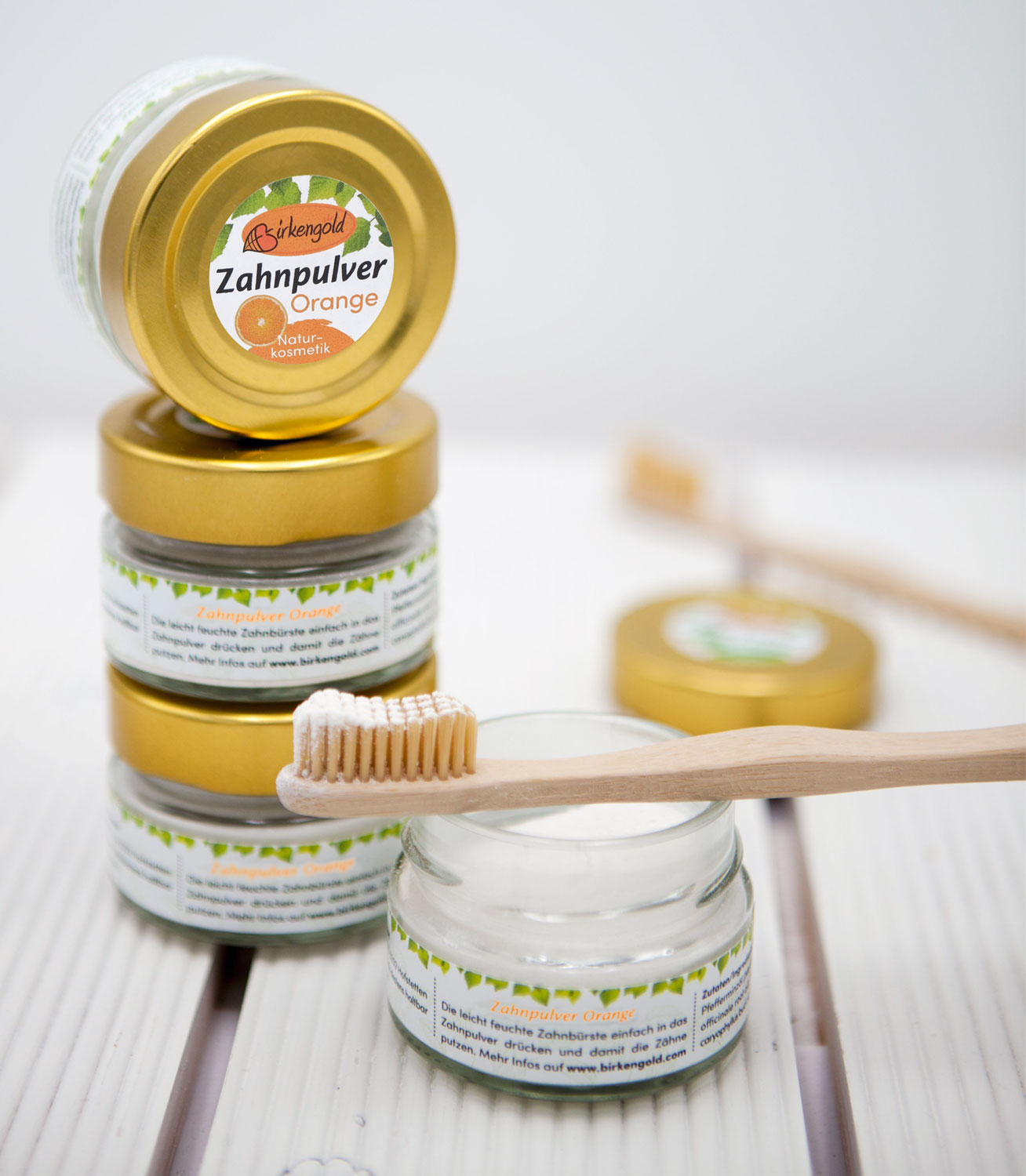 Birkengold ®  Zahnpulver Orange01