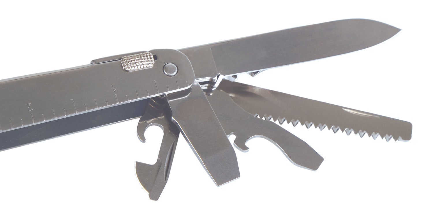 Victorinox Swiss Tool Multifunktionswerkzeug inkl. Grteltasche aus Leder01