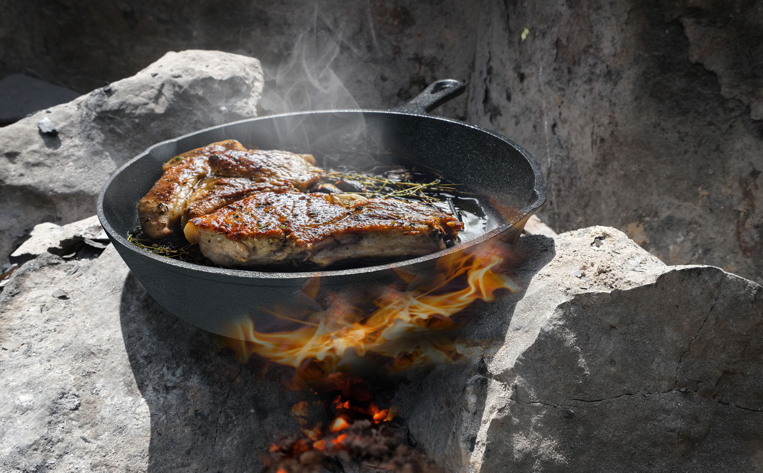 Dutch-Oven-Set 7-teilig / Gusseisen in Premiumqualitt / mit Transportkiste03