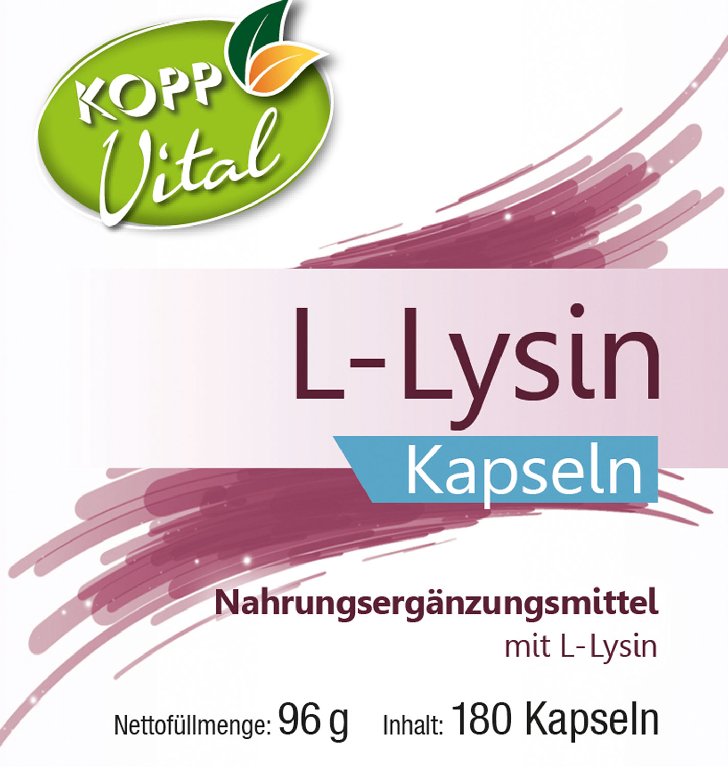 Kopp Vital   L-Lysin / 320 mg / 180 Kapseln01