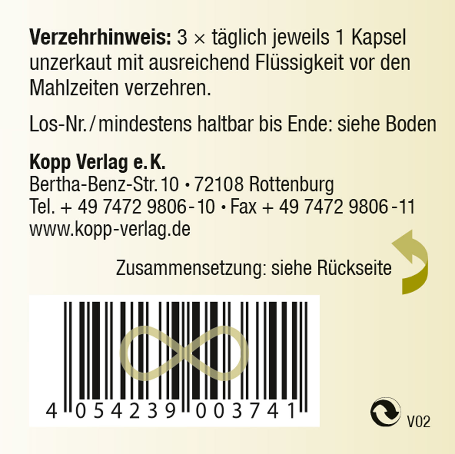 Kopp Vital   Lacto Activ / 90 Kapseln03